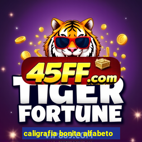 caligrafia bonita alfabeto